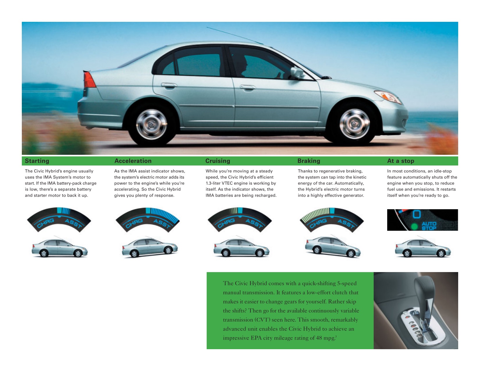 2005 Honda Civic Brochure Page 20